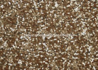 China Tela moldeada lavable del cordón con las lentejuelas brillantes CY-XP0002 del color oro proveedor