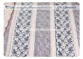 China Tela de nylon de Spandex del cordón estirable nuevo de Tulle, anchura CY-LW0003 del 130cm proveedor