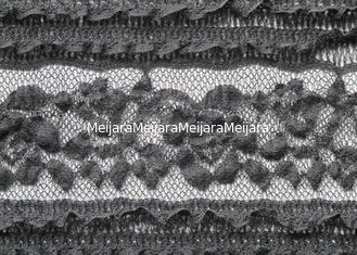 China Tela suave del cordón del vestido de boda del estiramiento del negro de Spandex con la anchura del 130cm proveedor