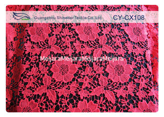 China Forme la tela de nylon bordada ropa interior del cordón del algodón/la tela hecha punto del cordón proveedor