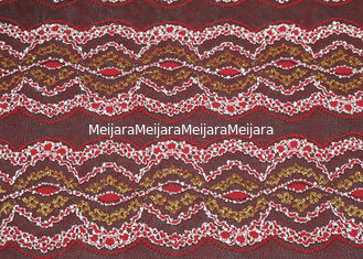 China Tela del cordón del ojeteador de la ropa interior elástico, antiestático metálicos y multi coloreados proveedor