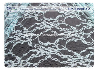 China Tela de malla de nylon horneada a la crema y con pan rallado artículo del cordón del algodón, tela CY-LW0012 del cordón de la ropa interior proveedor