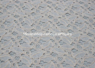China Tela antiestática del cordón de nylon de marfil del algodón para OEM/ODM CY-LW0707 de los vestidos proveedor