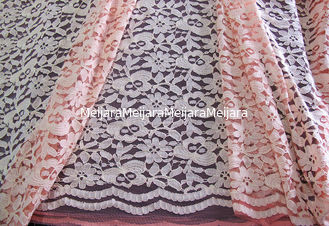 China Rosa de nylon de la tela de malla del cordón del algodón respetuoso del medio ambiente anchura CY-DK0025 del 145CM - del 150CM proveedor