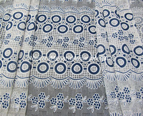 China Cordón coloreado algodón de la flor de la quemadura de la tela del cordón del poliéster del punto para las muchachas 'vestido y las faldas (CY-DK0022) proveedor
