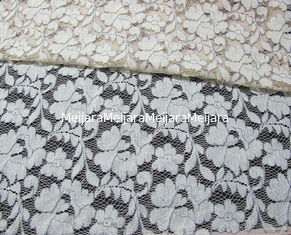 China Material elástico gris del cordón del cordón/tela de algodón de nylon viscosa floral CY-DK0011 proveedor