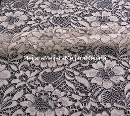 China Tela atada del cordón del guipur, tela de nylon CY-LW0633 del poliéster Encogimiento-Resistente proveedor