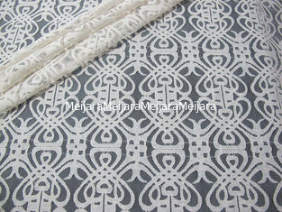 China La tela/el elástico de nylon del cordón del algodón gris de la gasa hizo punto la tela SYD-0003 del cordón proveedor