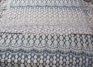 China Ajuste de nylon SYD-0006 soluble en agua de marfil de la tela del cordón del algodón del vestido de las señoras proveedor