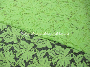 China Verde de nylon de la tela del cordón del algodón floral hermoso con SYD-0013 de teñido reactivo proveedor