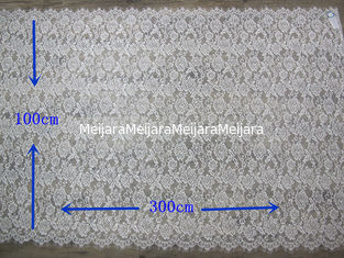 China Ajuste de la tela del cordón de la pestaña de W 100 cm con moldeado por encargo material de nylon proveedor