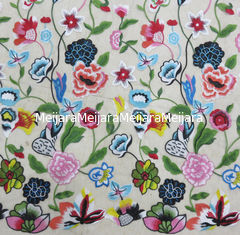 China Tela bordada floral multicolora del cordón, materias textiles de la moda del ganchillo proveedor
