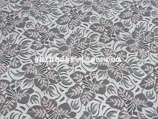 China Tela de nylon del cordón del algodón rosado/blanco o color del arreglo para requisitos particulares para la ropa SYD-0182 proveedor