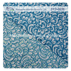 China Tela de nylon del cordón del algodón doble del color para la tela casera del cordón de la materia textil/de la pestaña proveedor