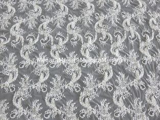 China El cordón viscoso de Chantilly del cordón elegante/bordó la tela del cordón proveedor