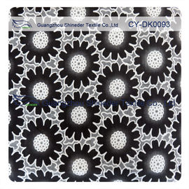 Tela floral negra grande del cordón del algodón de la moda, poliéster del algodón el 50% del 50% proveedor