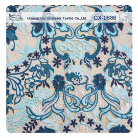 tela bordada floral del cordón del ganchillo del poliéster del ± el 5% del 120cm para la ropa interior/la ropa interior/el vestido proveedor