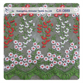 Muti - tela bordada floral del cordón del color, materias textiles de la moda del ganchillo proveedor