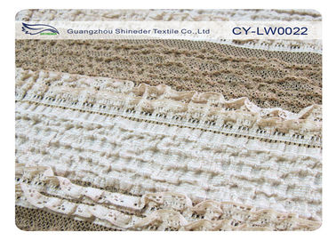 Tela de nylon del cordón de Spandex Streth del algodón para SGS CY-LW0022 de la camisa de dormir de la ropa interior proveedor