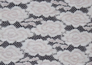 Tela cepillada respirable coloreada elegante del cordón del telar jacquar para las mujeres proveedor