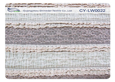 Tela soluble en agua del encaje elástico del OEM/del ODM, tela de nylon CY-LW0022 de Spandex del algodón proveedor