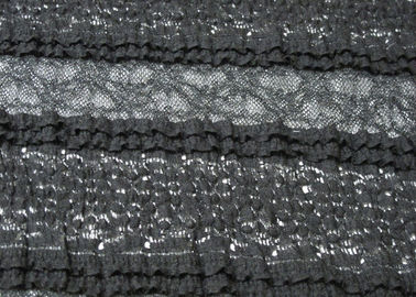 Anchura Encogimiento-Resistente CY-LW0182 del negro el 130cm de la tela del encaje elástico de la ropa interior proveedor