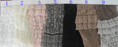 Tela gris delicada del encaje elástico para la camisa de dormir, SGS CY-LW0182 de la materia textil del lecho proveedor