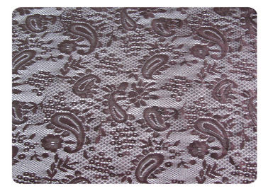 Tela respetuosa del medio ambiente del cordón del poliéster, diseño del anacardo para la ropa interior CY-CT8503 proveedor