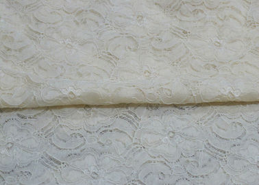 Tela de nylon CY-LW0783Y elegante hermoso de Spandex del cordón elástico blanco proveedor
