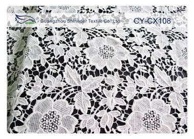 Tela bordada algodón de nylon del cordón con la anchura CY-CX108 del 120cm proveedor