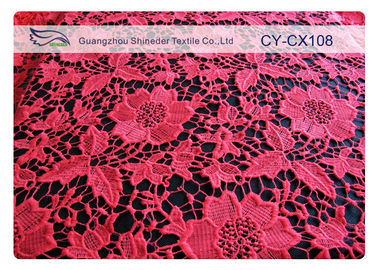 Forme la tela de nylon bordada ropa interior del cordón del algodón/la tela hecha punto del cordón proveedor