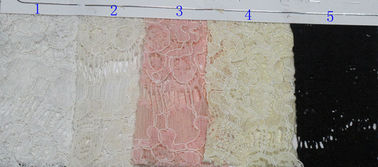 Tela atada soluble en agua, tela de algodón de nylon elástica CY-LW0716 del cordón de la pestaña proveedor