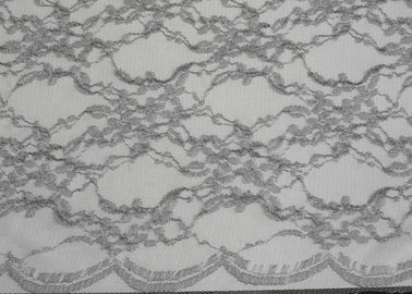 Tela metálica de plata de nylon del cordón del hilado para la camisa de dormir CY-LW0632 antiestático proveedor