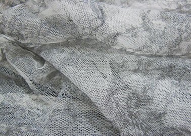 Tela metálica de plata de nylon del cordón del hilado para la camisa de dormir CY-LW0632 antiestático proveedor
