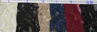 Azul metálico respetuoso del medio ambiente de la tela del cordón, tela de nylon CY-LW0791 del cordón del algodón proveedor