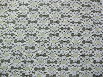 Floral de nylon del punto de la tela del cordón del algodón amarillo suave hecho punto para el vestido CY-DK0034 del cordón proveedor