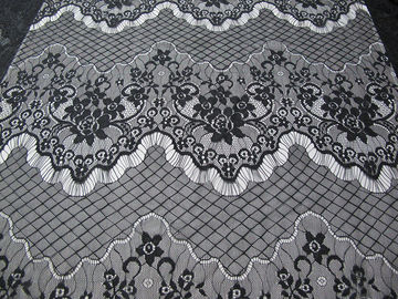 Poliamida amarilla horneada a la crema y con pan rallado tela de nylon decorativa del cordón de la pestaña para el vestido de la noche (CY-DN0005) proveedor