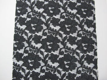 Material elástico gris del cordón del cordón/tela de algodón de nylon viscosa floral CY-DK0011 proveedor