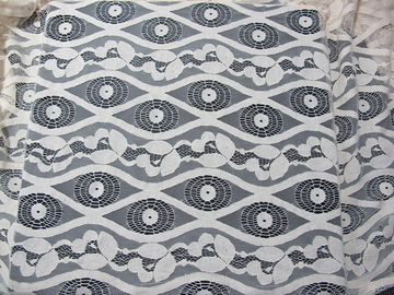 Tela de nylon del cordón de la gasa del algodón de marfil suave, tela de malla floral del cordón SYD-0012 proveedor