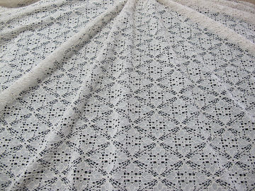 Tela de nylon para la ropa, tela del cordón del algodón estirable de malla del cordón proveedor