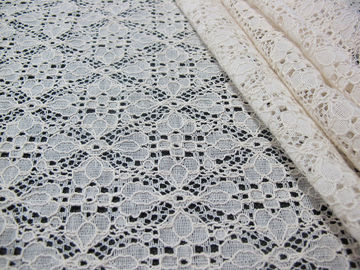 Tela de nylon para la ropa, tela del cordón del algodón estirable de malla del cordón proveedor