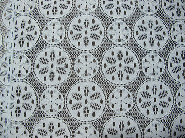 Material de nylon del vestido del diseño del copo de nieve de la tela del cordón del algodón del azul real proveedor