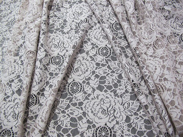 Blanco de nylon de la tela del cordón de la flor del algodón amistoso de Eco para el ODM del OEM de la blusa proveedor