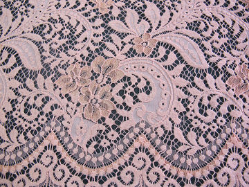 Tela de nylon del cordón de los vestidos de boda del rayón del algodón anaranjado elegante Ninguno-Elástico proveedor