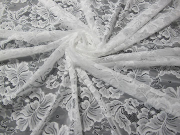 Diseño floral de nylon de encargo de la tela del cordón del bordado de Digitaces para la modistería proveedor