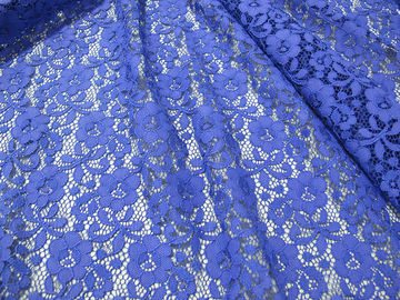 Mini floral de Digitaces de la tela de nylon azul del cordón para señora Dress proveedor