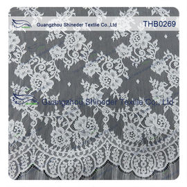 Tela de nylon del cordón de chantilly de la talla 100% incontable de las flores los 3*1.5m para el vestido de boda proveedor
