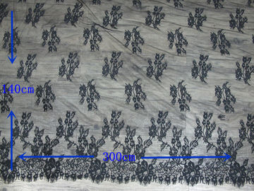 Nilón negro grande del ajuste el 100% del cordón de la pestaña de la moda para señora Dress CY-HB0481 proveedor