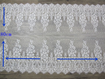 Ajustes elásticos del cordón de la pestaña del vestido del vestido por el escarpado brillante negro elegante de la yarda proveedor