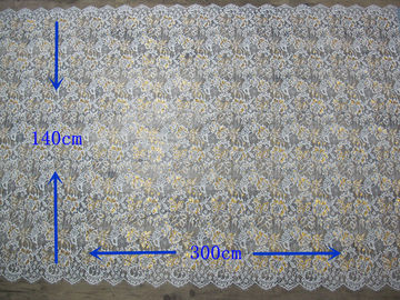 Ajuste de nylon metálico de oro del cordón de la pestaña para la anchura de la moda el 140CM de los vestidos proveedor
